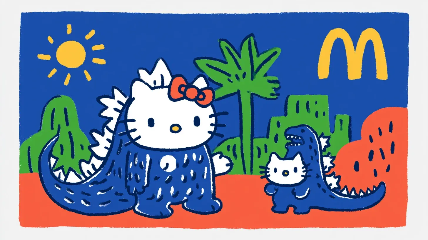 McDonald’s Happy Meal’lerde Hello Kitty ve Godzilla’nın Ortak Oyunu
